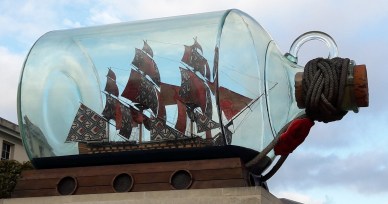 Nelson's ship in a bottle